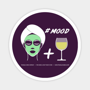 Wine Mood (white) Magnet